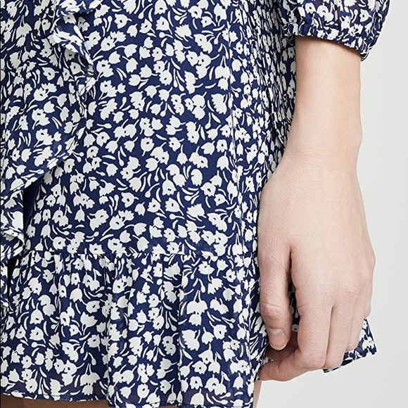 Reformation Quest Soho Blue Floral Dress Size 2 - Picture 6 of 16